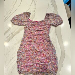 Lush short sleeve mini dress